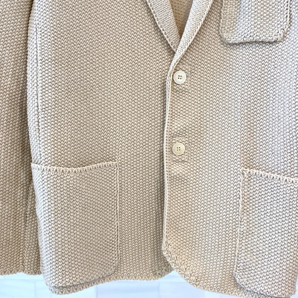 Men’s Cream Color Cardigan / Jacket - Picture 3 of 9